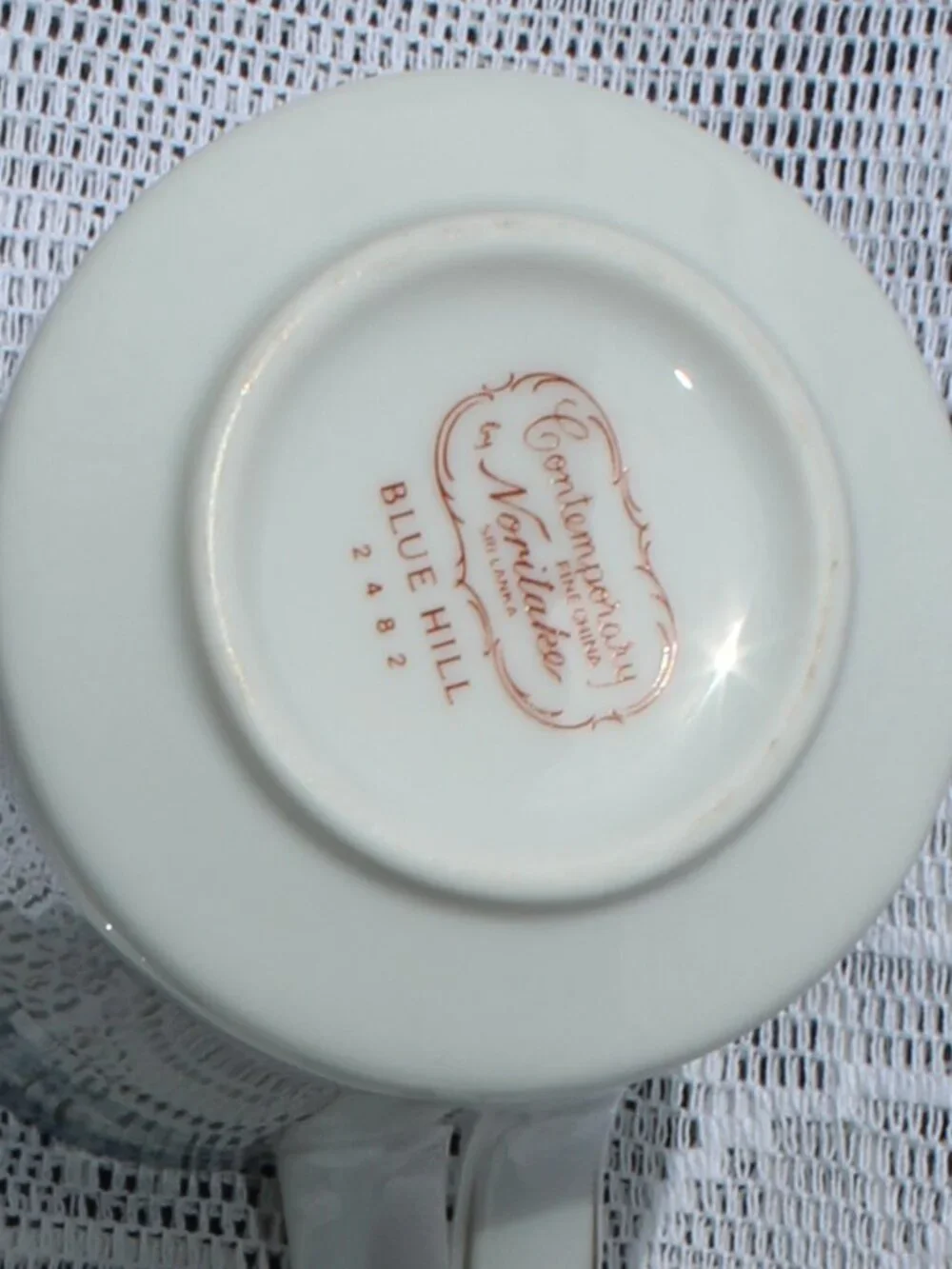 Noritake Blue Hill 2482 Creamer & Sugar w/Lid Like New